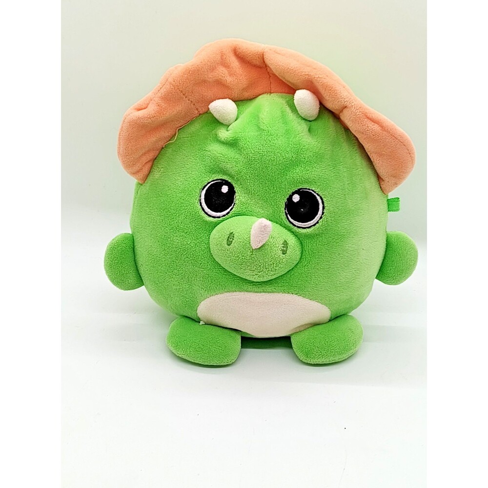 Spark Create Imagine Green Dino Triceratops Plush Collectible 7"
